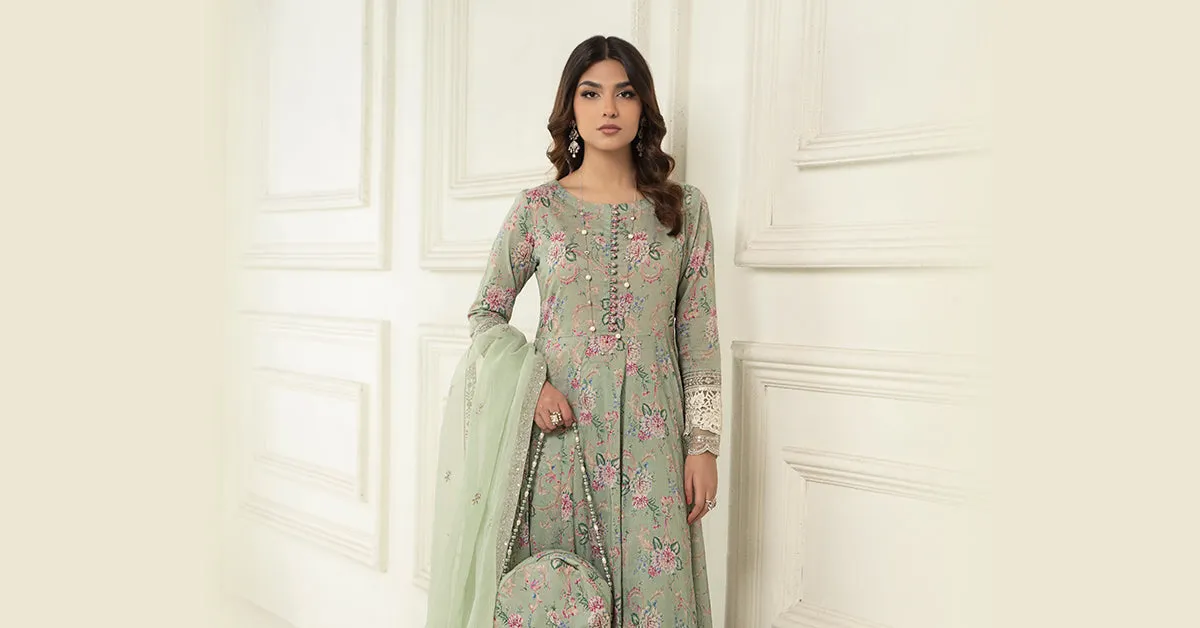 3 Piece Printed Lawn Suit | DW-EF24-102