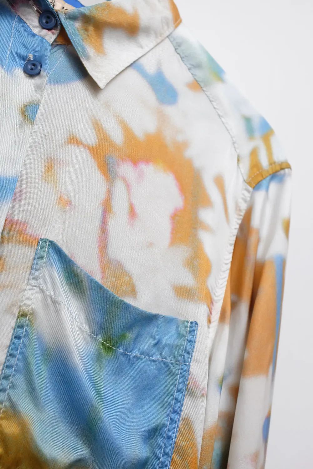 ACNE STUDIOS PURE VISCOSE SATIN MULTIPRINT SHIRT