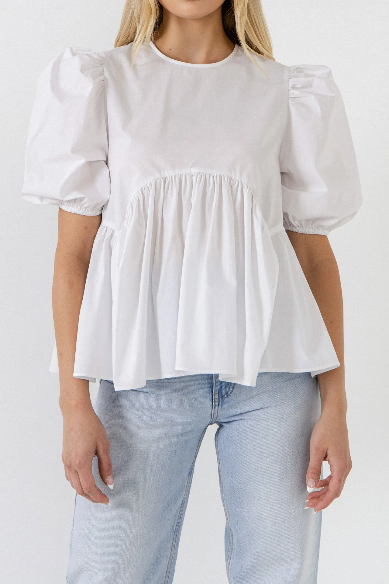 Baby Doll Top with Back Spaghetti Tie