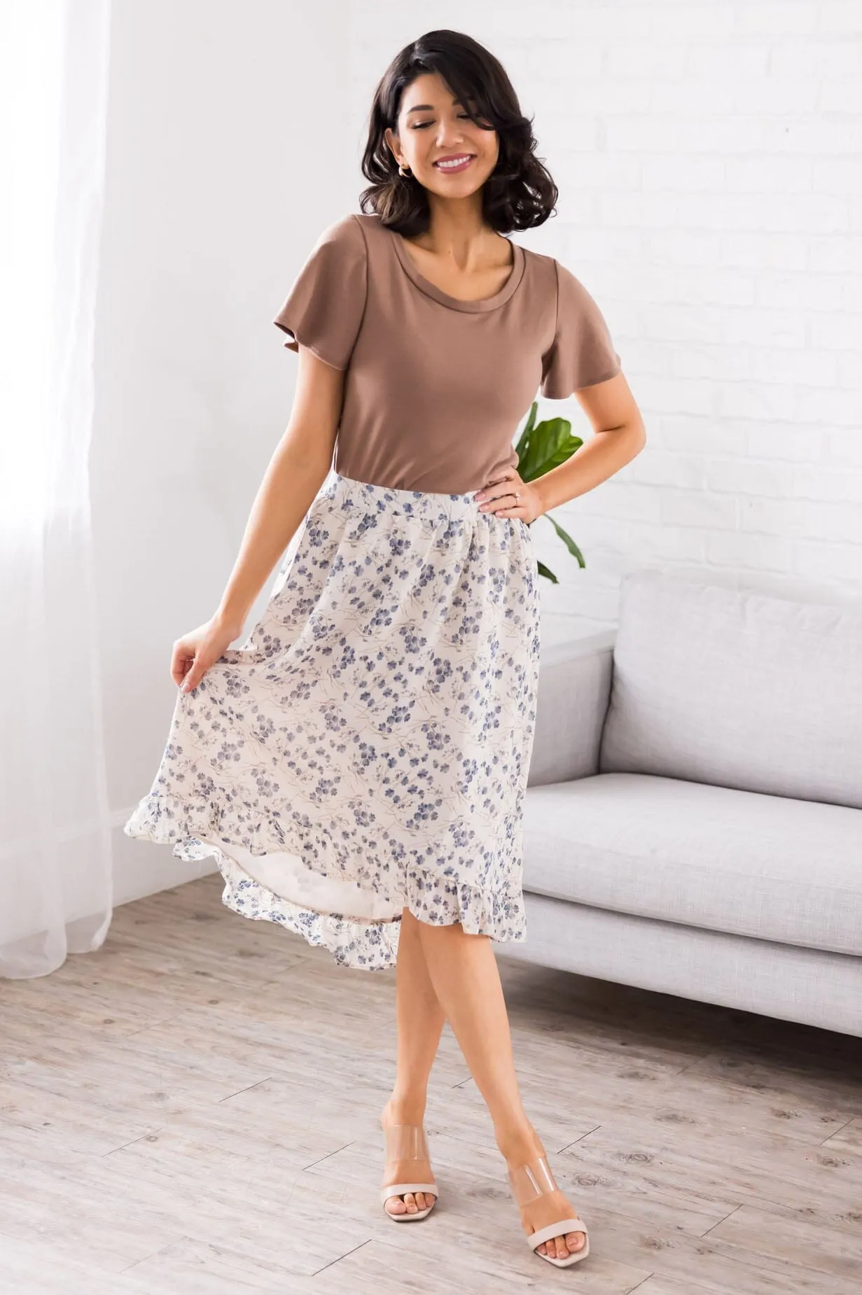 Blooming Into You High-Low Skirt