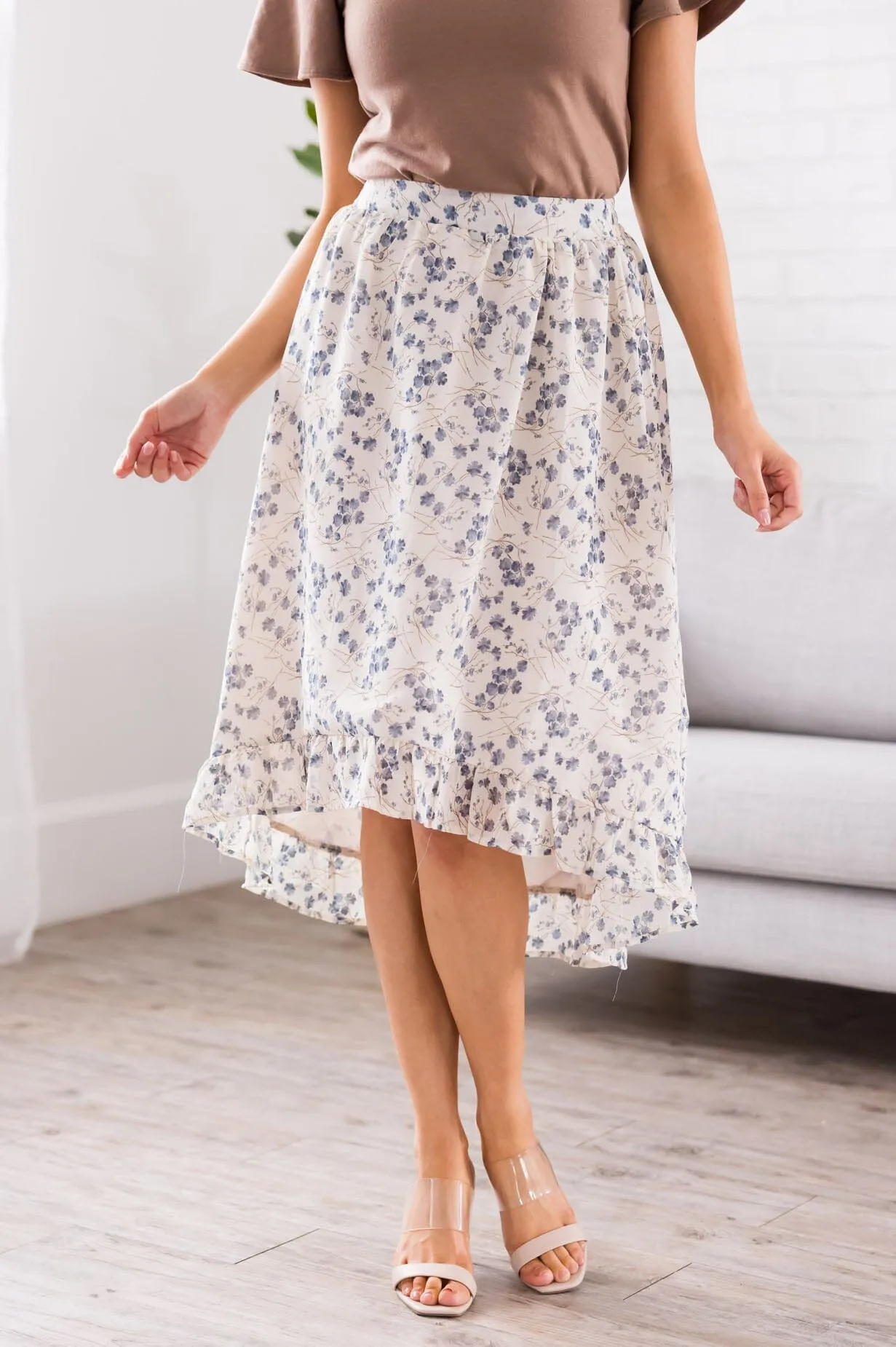 Blooming Into You High-Low Skirt