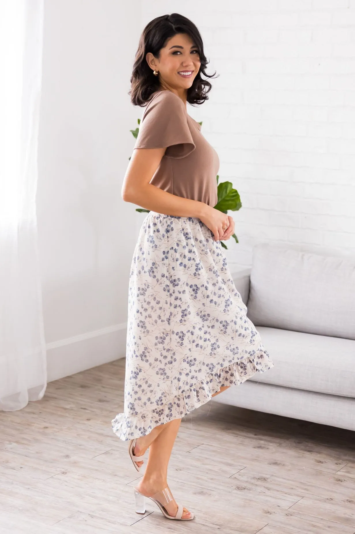 Blooming Into You High-Low Skirt