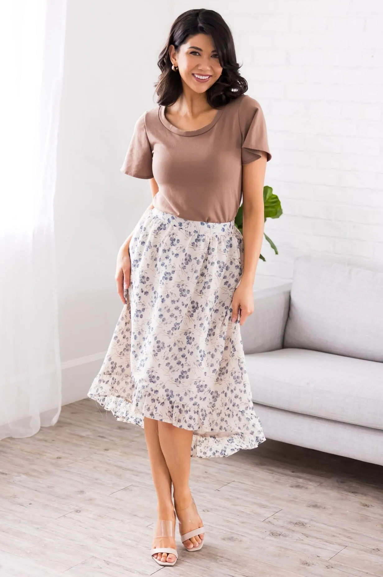 Blooming Into You High-Low Skirt