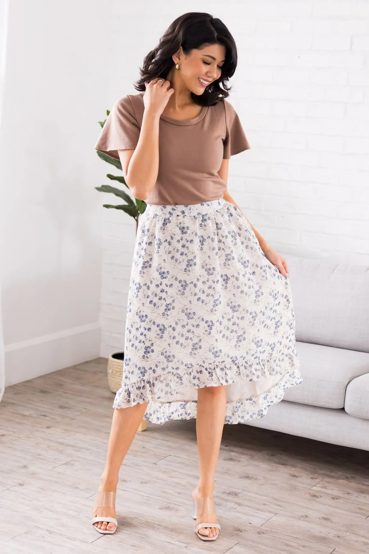 Blooming Into You High-Low Skirt