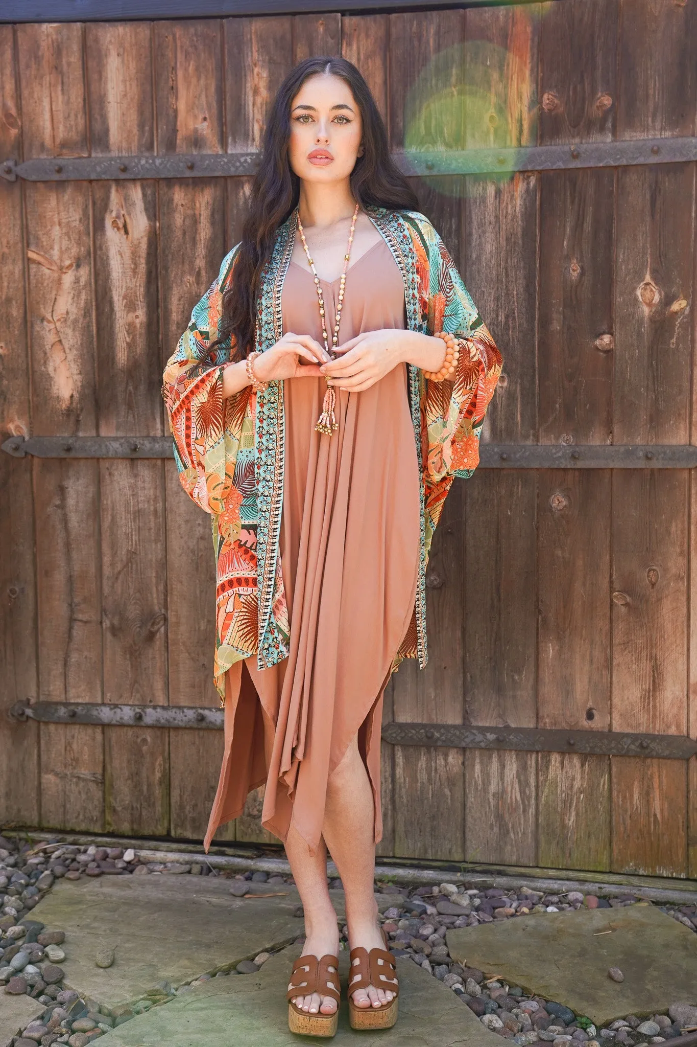 Bombay Short Jeweled Kimono