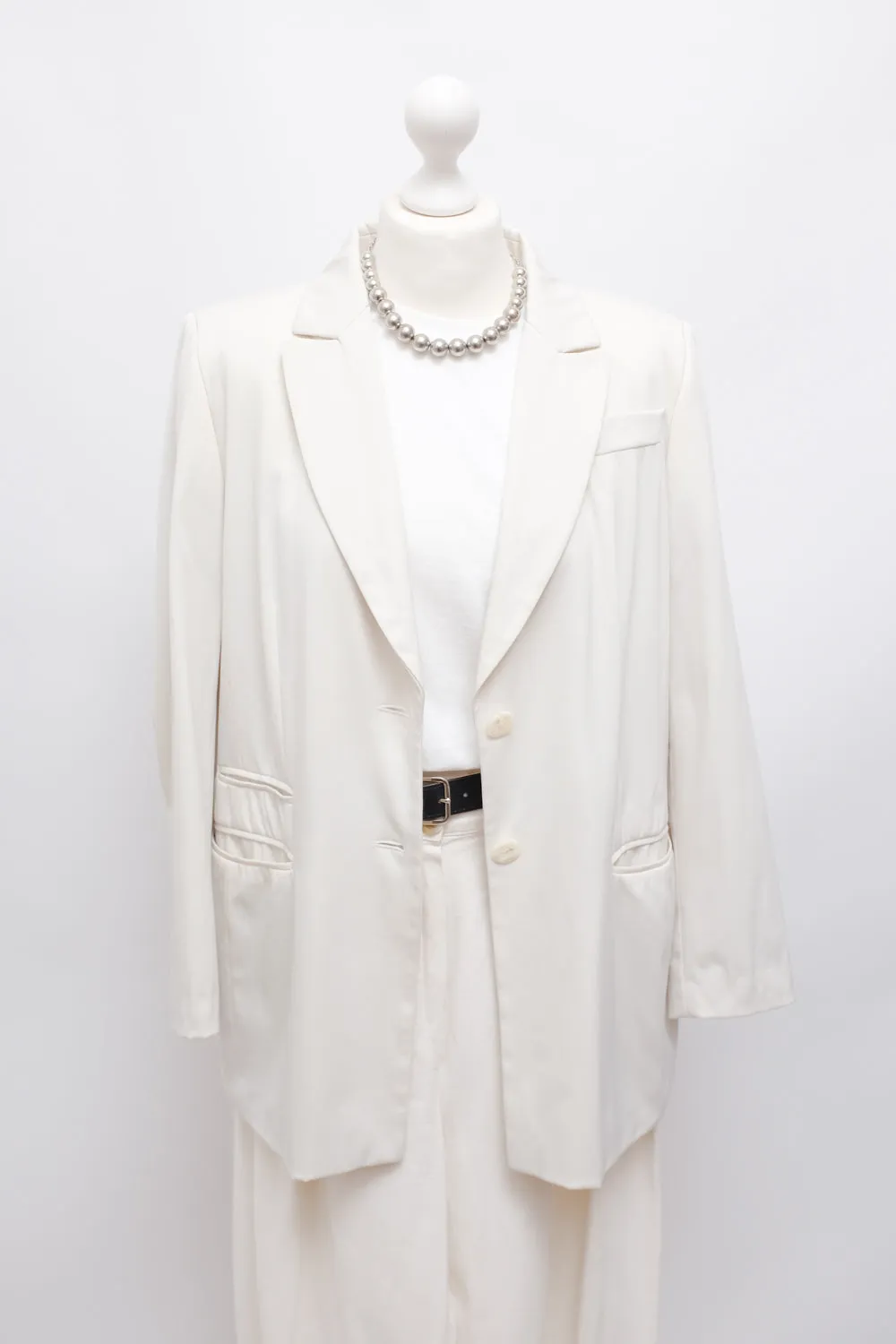 CREAM VINTAGE OVERSIZE BLAZER