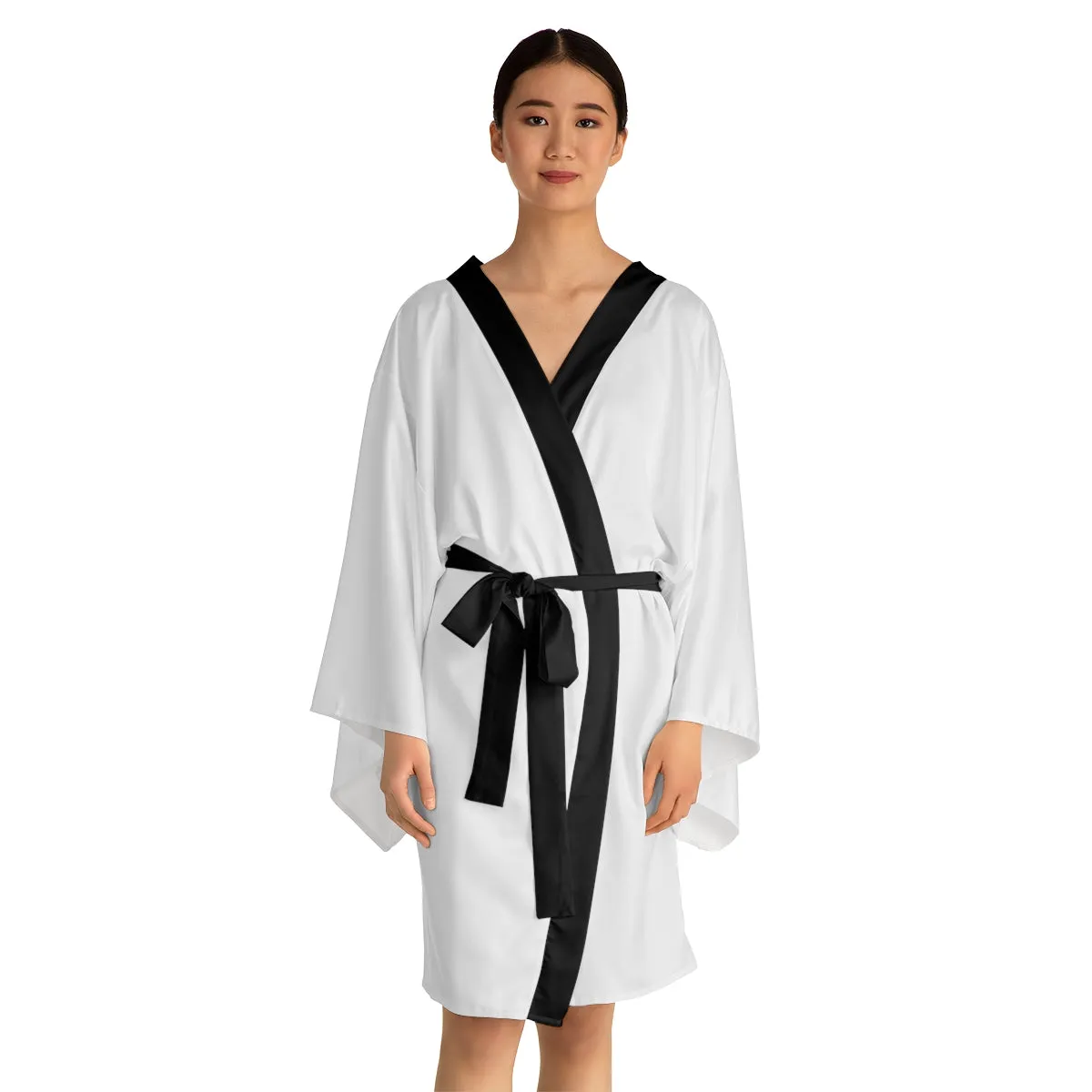 Crowgodshi Kimono Robe, WHITE