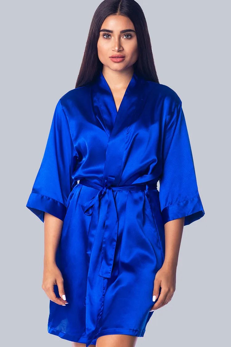 Custom Bridesmaid Satin Kimono Robe