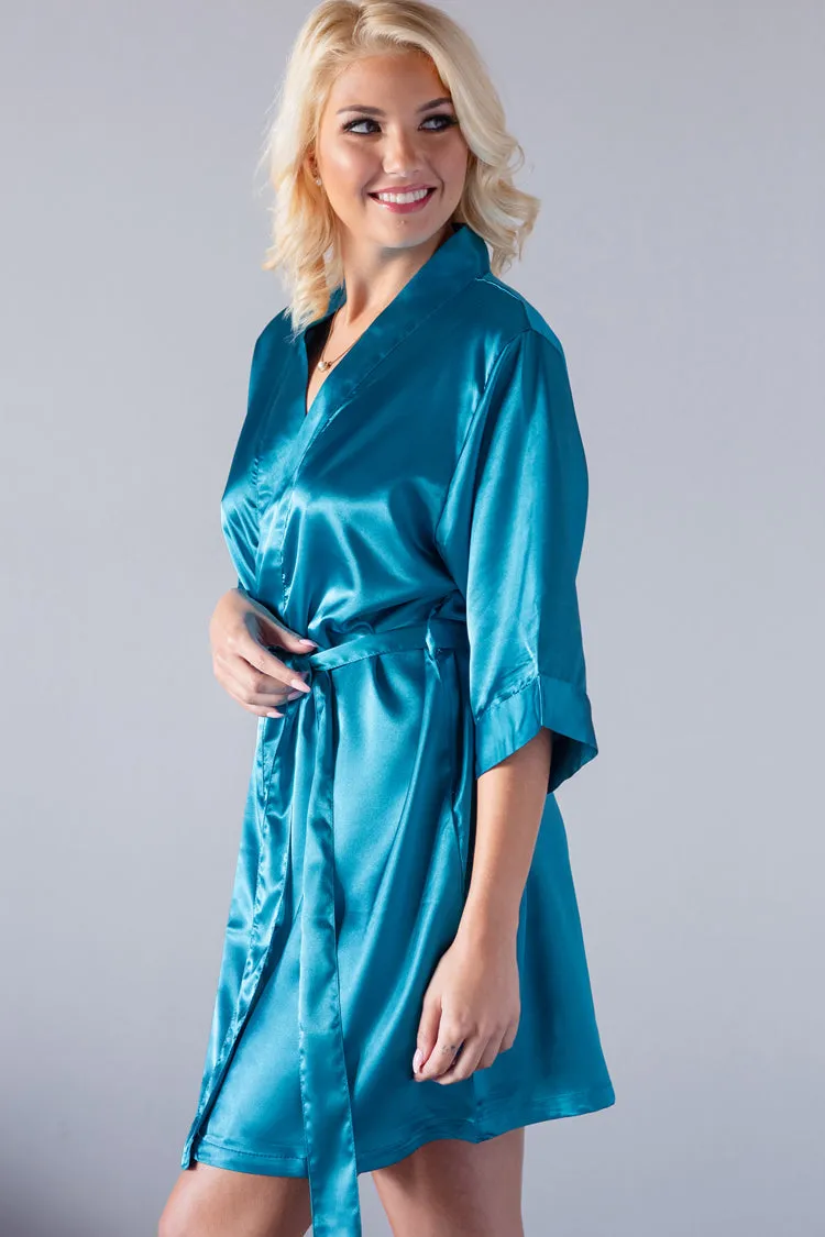 Custom Bridesmaid Satin Kimono Robe