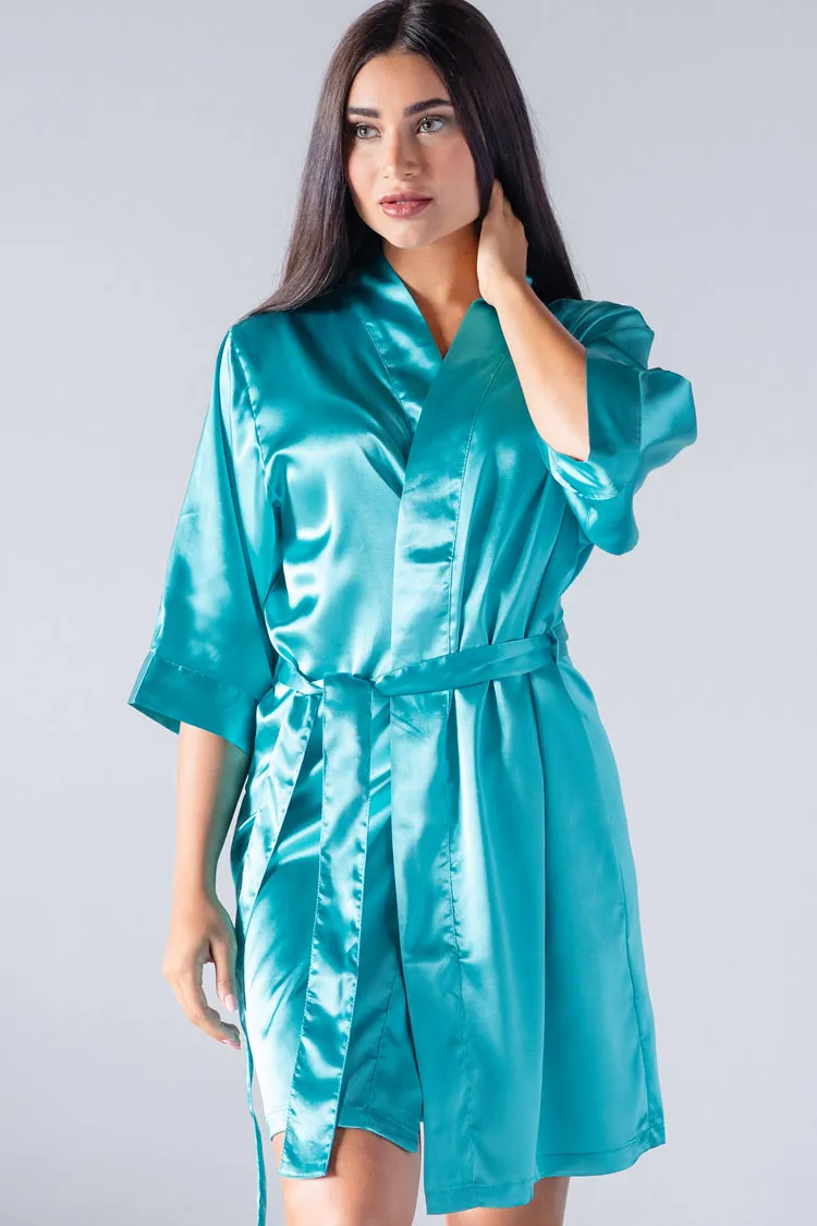 Custom Bridesmaid Satin Kimono Robe