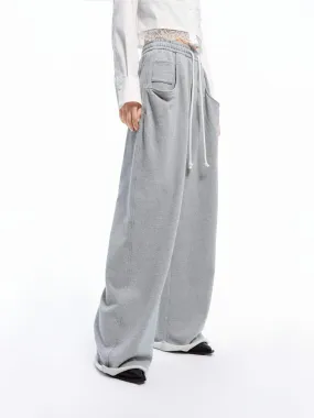 Drawstring Wide Leg Pants