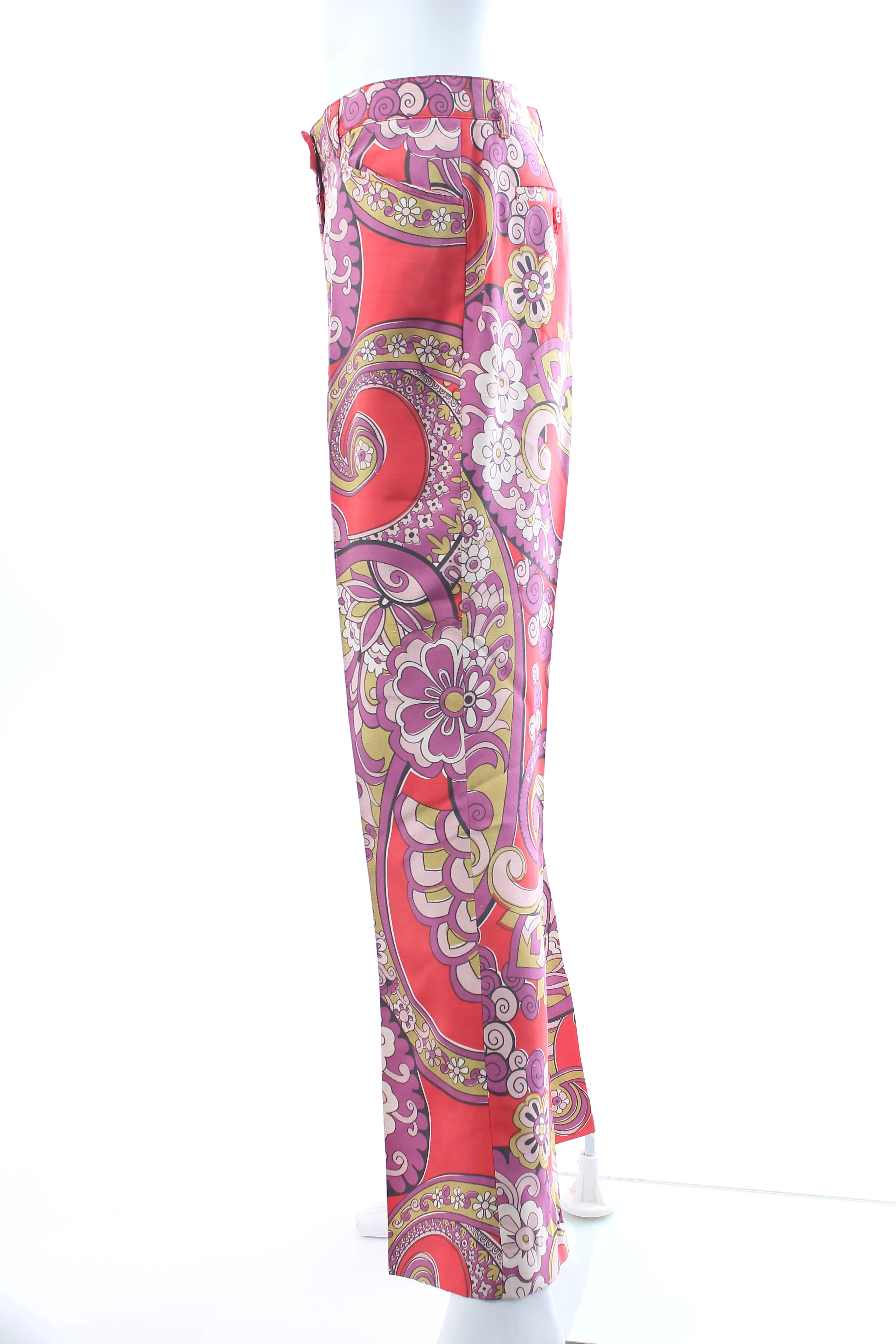 Etro Printed Silk Trousers