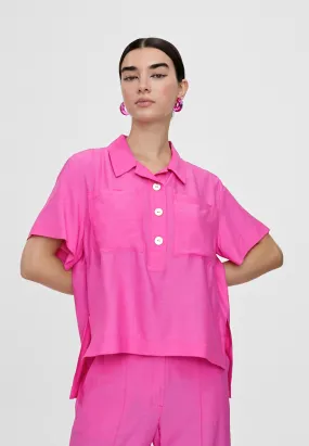 Flowing shirt with pockets