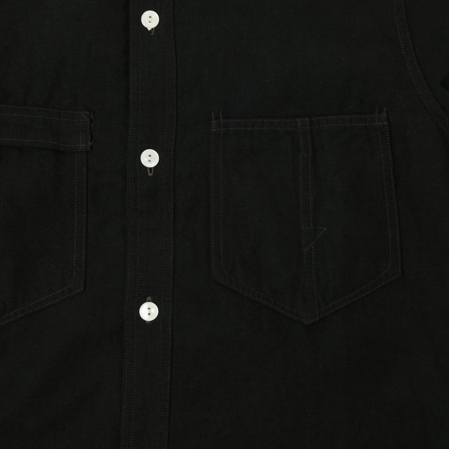 Freewheelers 'Big Bertha' S/S Work Shirt - Black