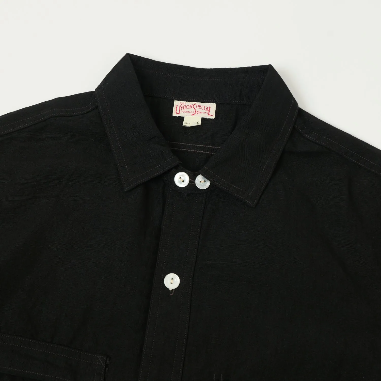 Freewheelers 'Big Bertha' S/S Work Shirt - Black