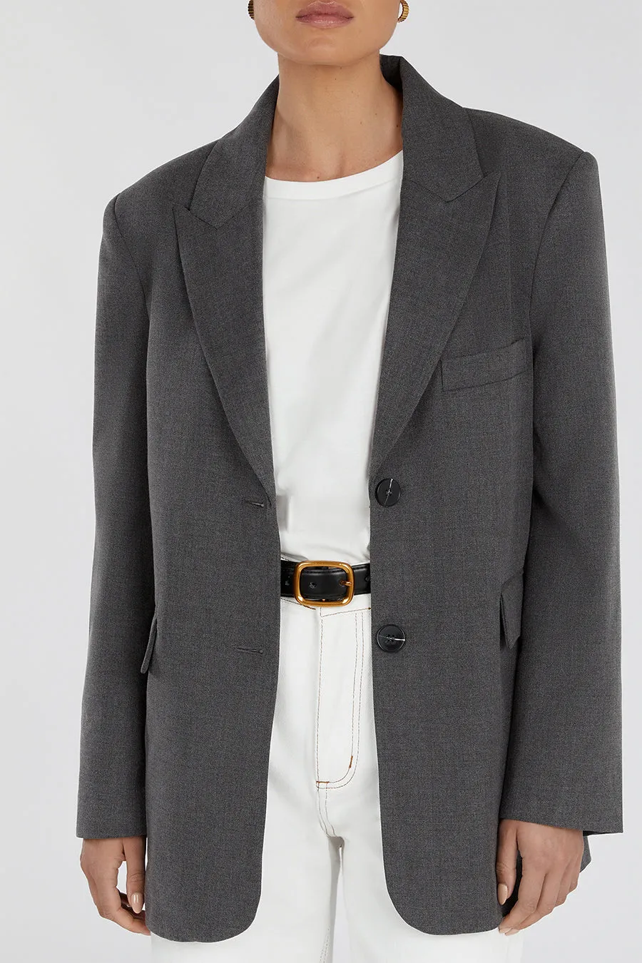 HARLEY CHARCOAL OVERSIZED BOYFRIEND BLAZER