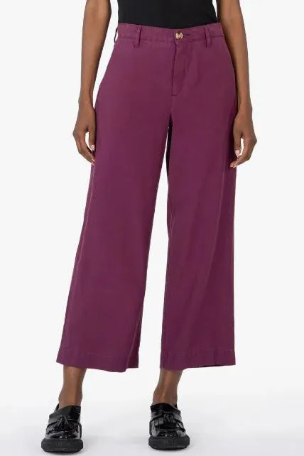 High Rise Crop Wide Leg Pant