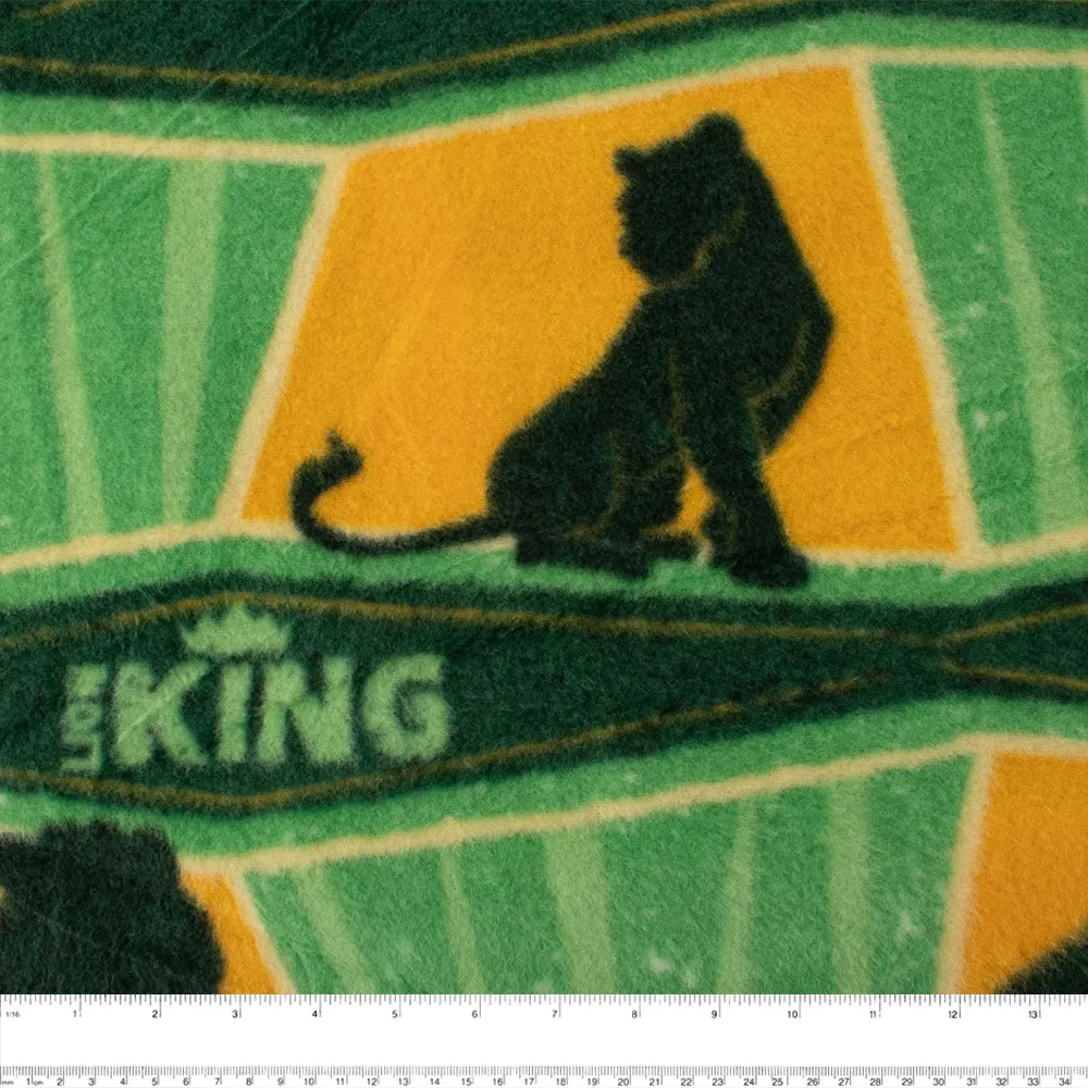 Licensed Fleece print - The Lion King - Green