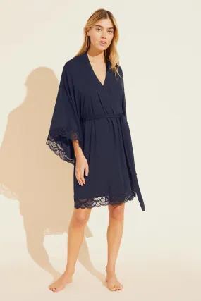 MARIANA Short Robe in True Navy