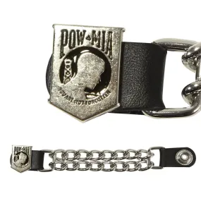 Motorcycle POW Leather Vest Extender