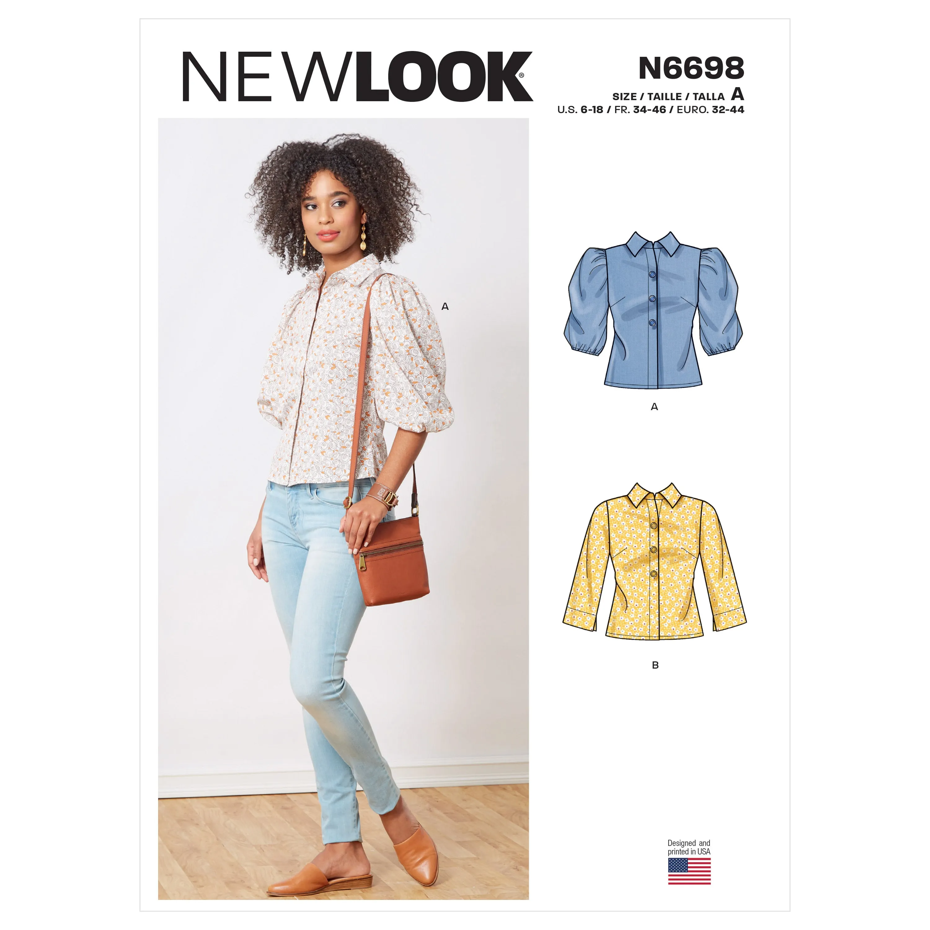 Newlook Pattern N6698 Misses' Tops