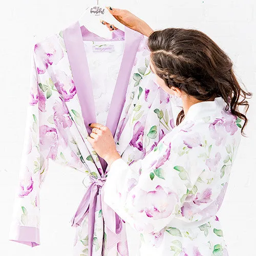 Personalized Silky Kimono Bridesmaids Robes