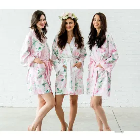 Personalized Silky Kimono Bridesmaids Robes