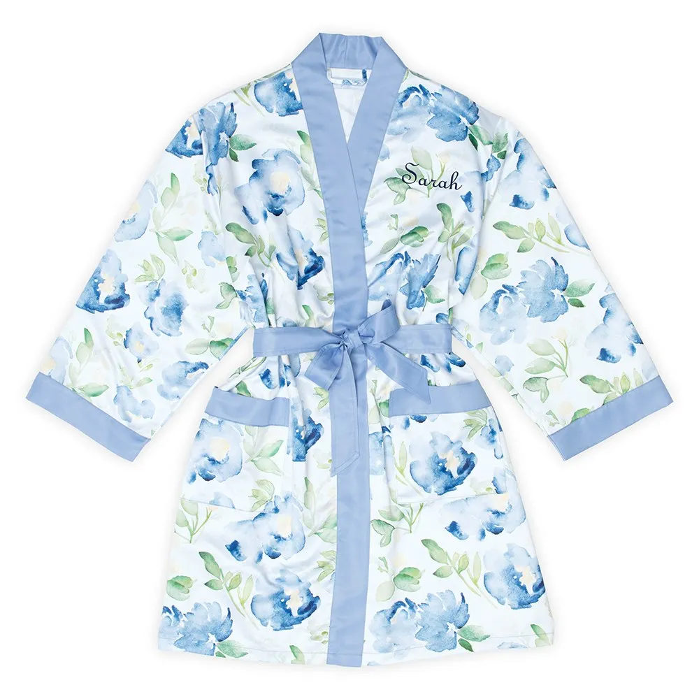 Personalized Silky Kimono Bridesmaids Robes