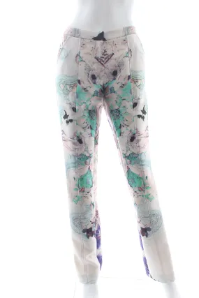 Prabal Gurung Wool and Silk-Blend Floral Printed Trousers