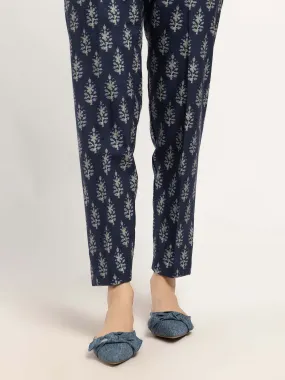 Printed Khaddar Trousers