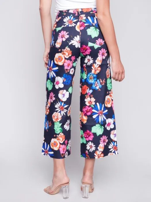 Printed Wide Leg Pant