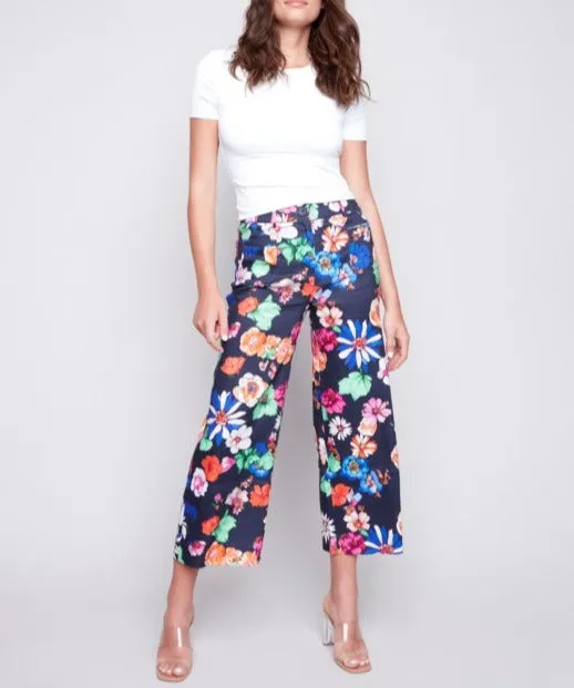 Printed Wide Leg Pant