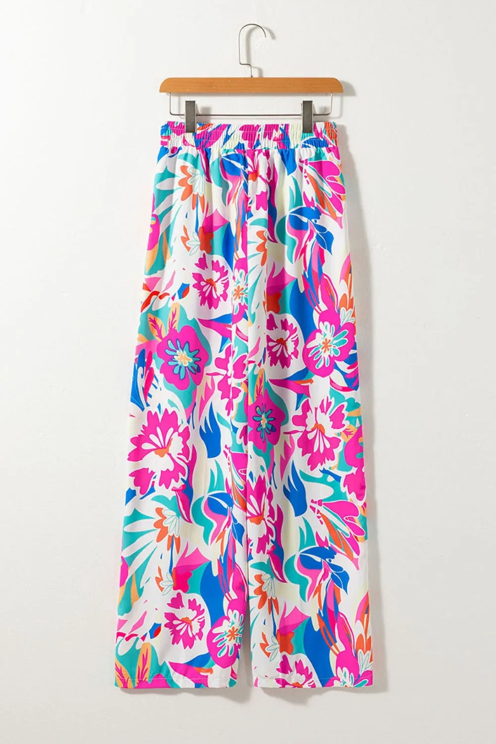 Printed Wide Leg Pants