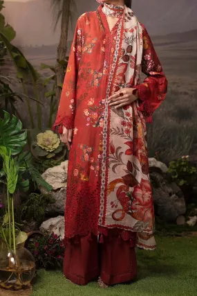 Printskari By Adan's Libas 3 Piece Unstitched Emb Lawn Collection'2024-AL-07