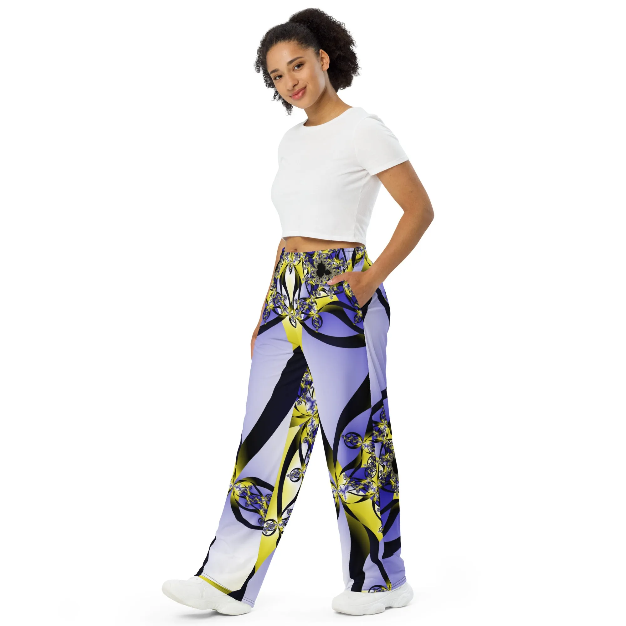 "Citrine Migration" Collection - Designer Unisex Wide Leg Pants