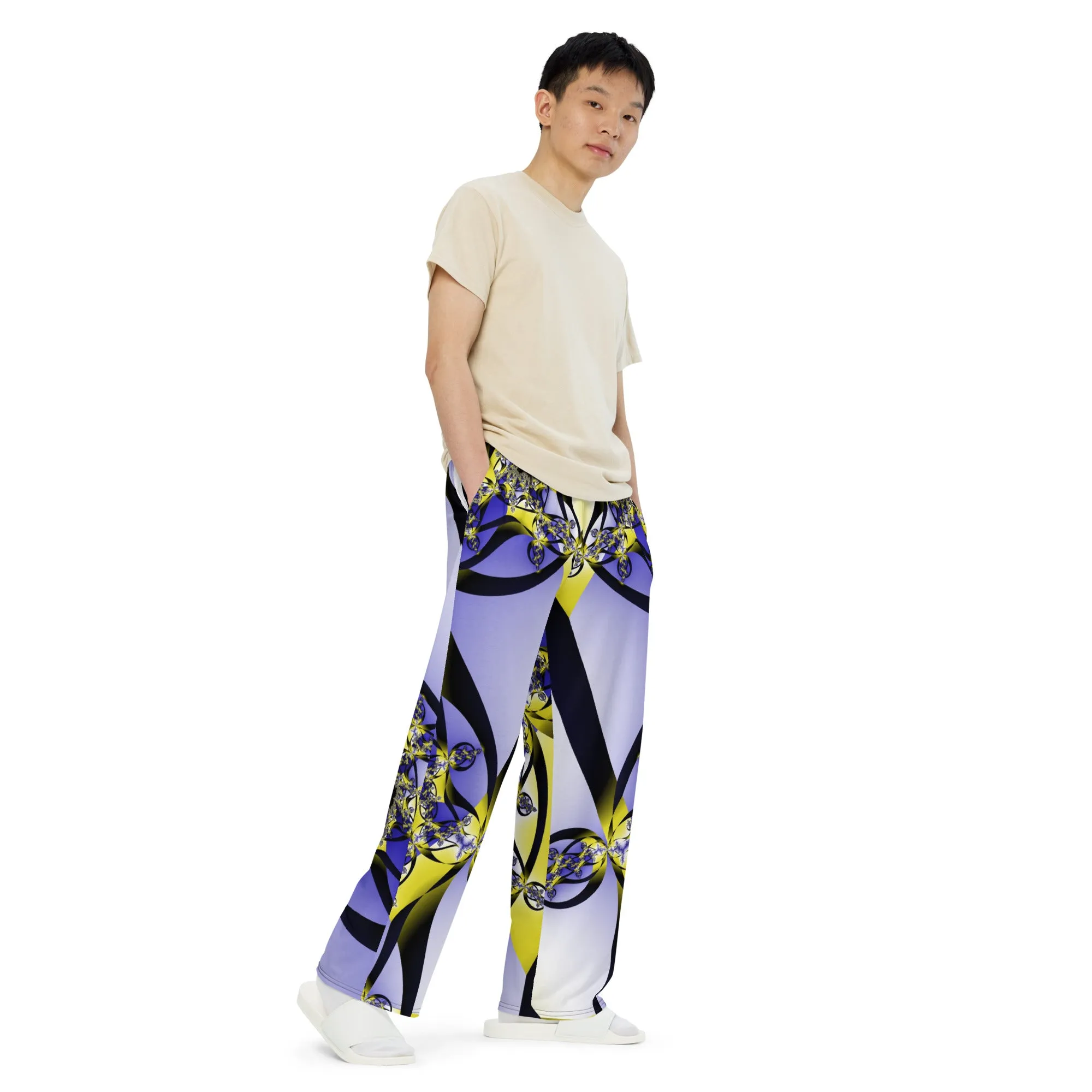 "Citrine Migration" Collection - Designer Unisex Wide Leg Pants