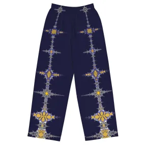 "Purple Pike" Collection - All Over Print Unisex Wide Leg Pants