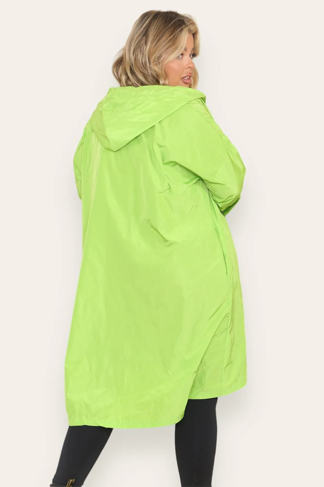 Rain Mac Oversized Hooded Coat