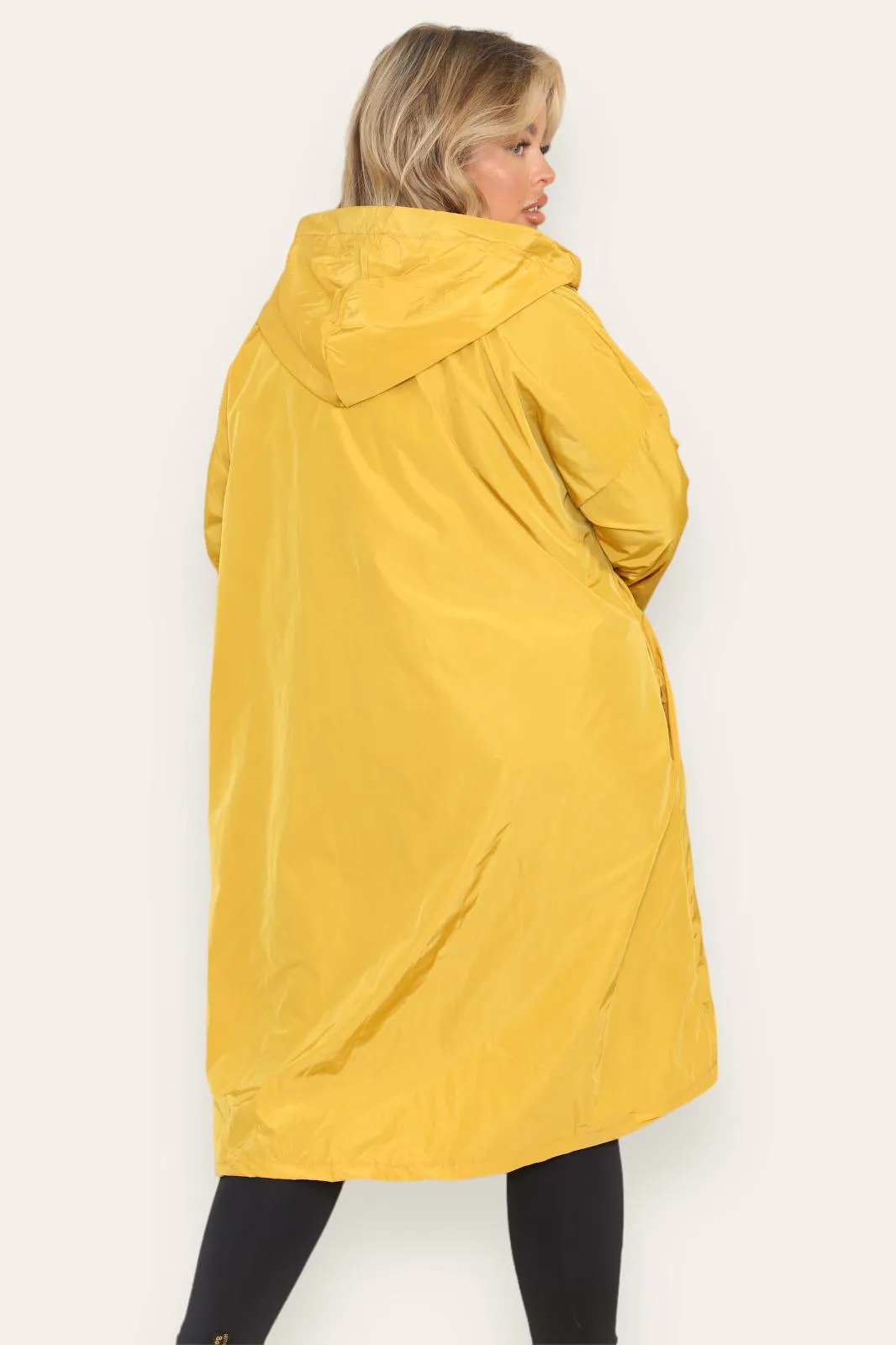 Rain Mac Oversized Hooded Coat