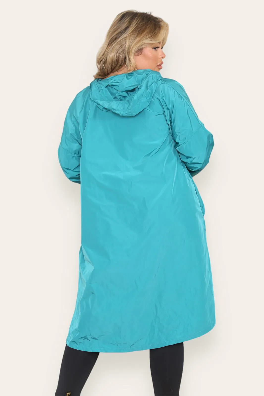 Rain Mac Oversized Hooded Coat