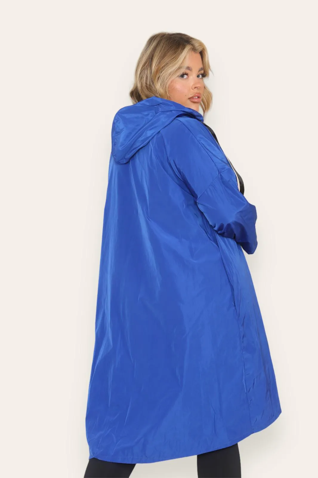 Rain Mac Oversized Hooded Coat