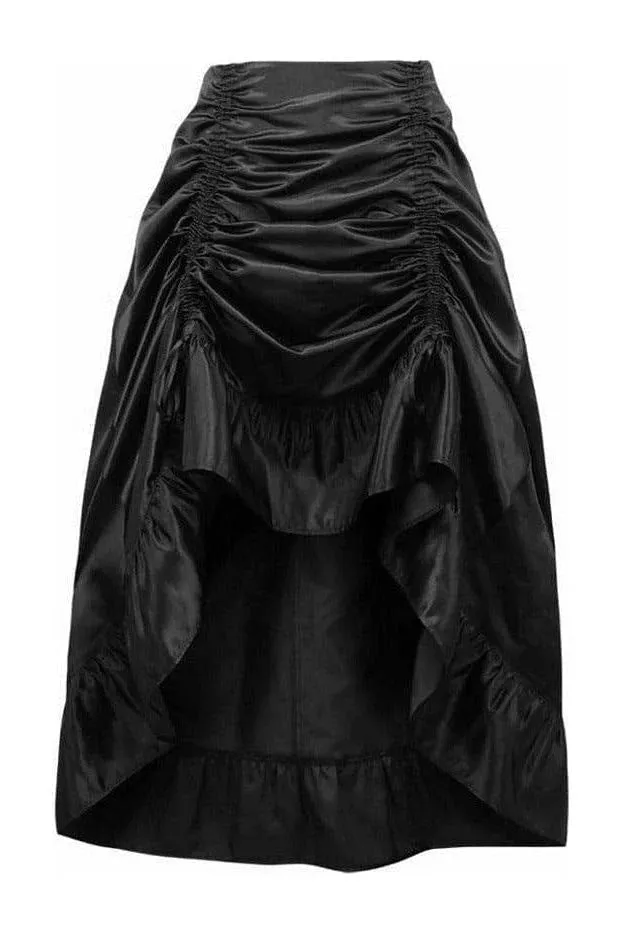 Satin High Low Skirt