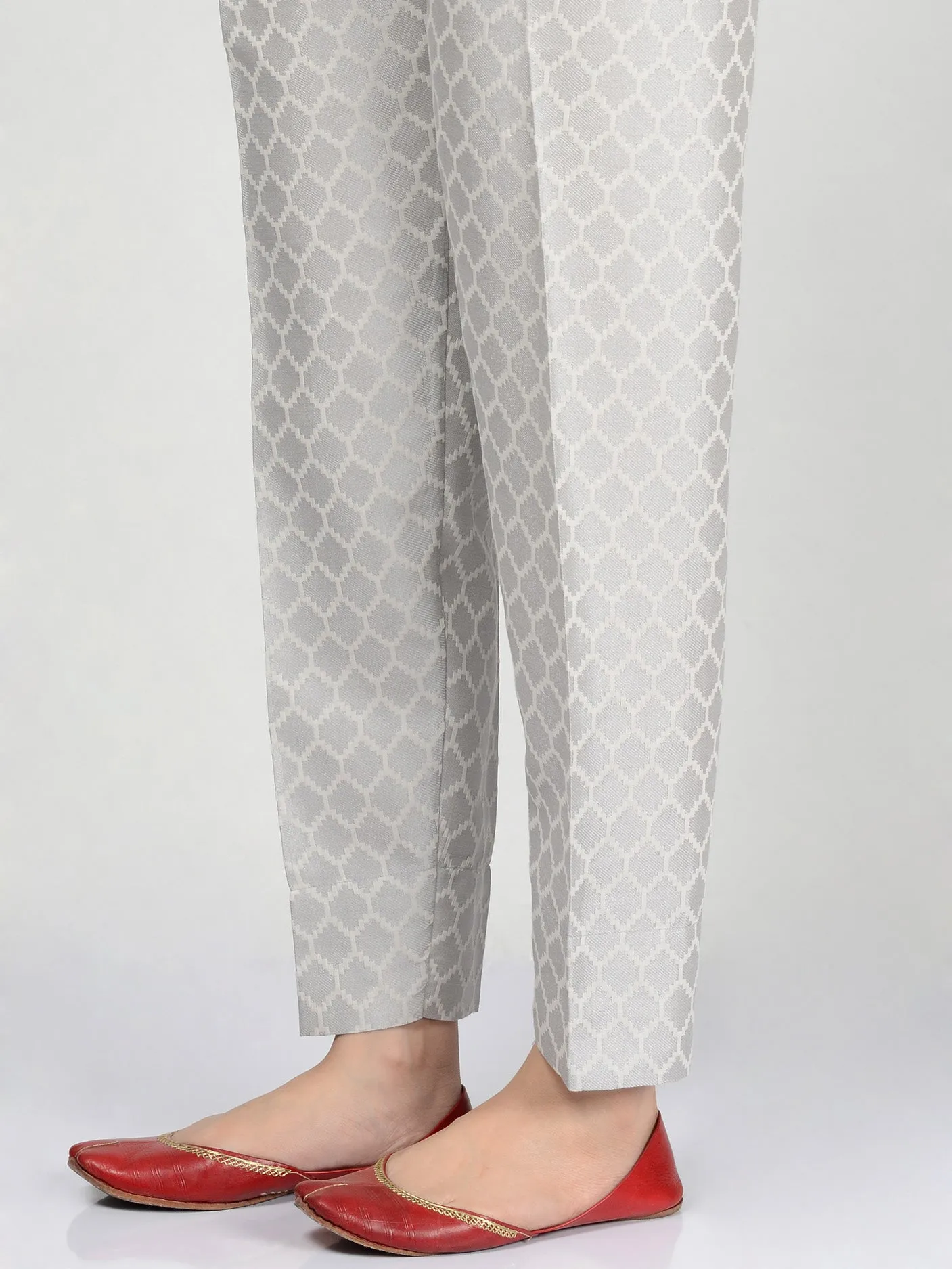 Straight Jacquard Trouser