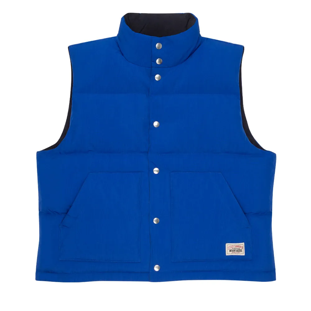 STÜSSY REV. DOWN WORKGEAR VEST // ROYAL