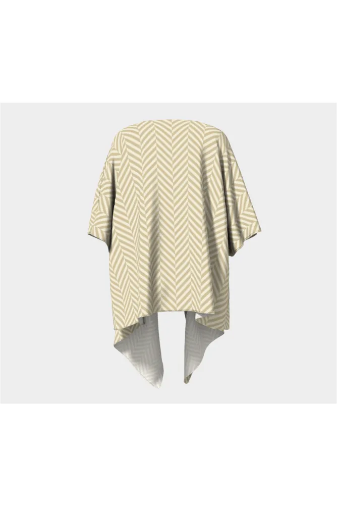 Sweet Corn & Soybean Draped Kimono