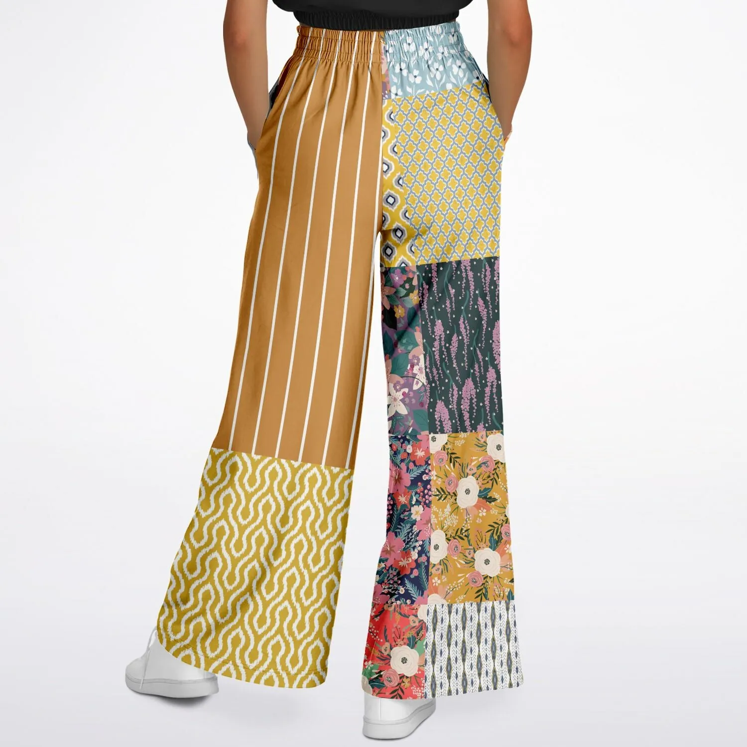 Tallulah Bankhead Sin City Eco-Poly Wide Leg Pants