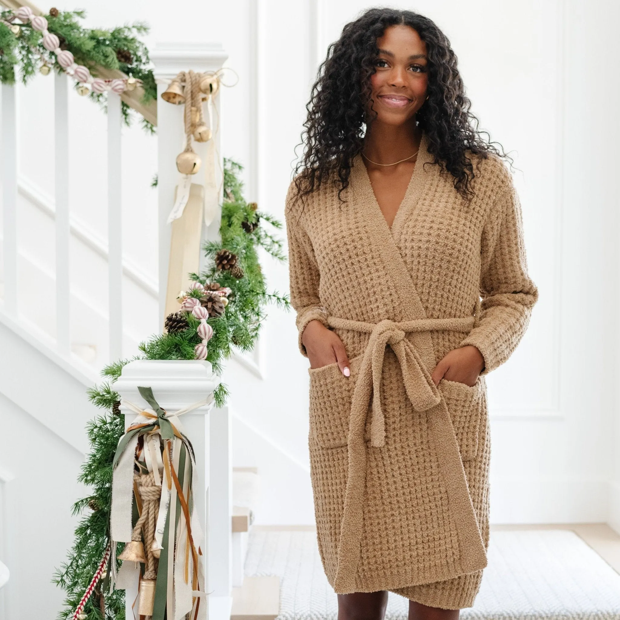 WAFFLE KNIT ROBES