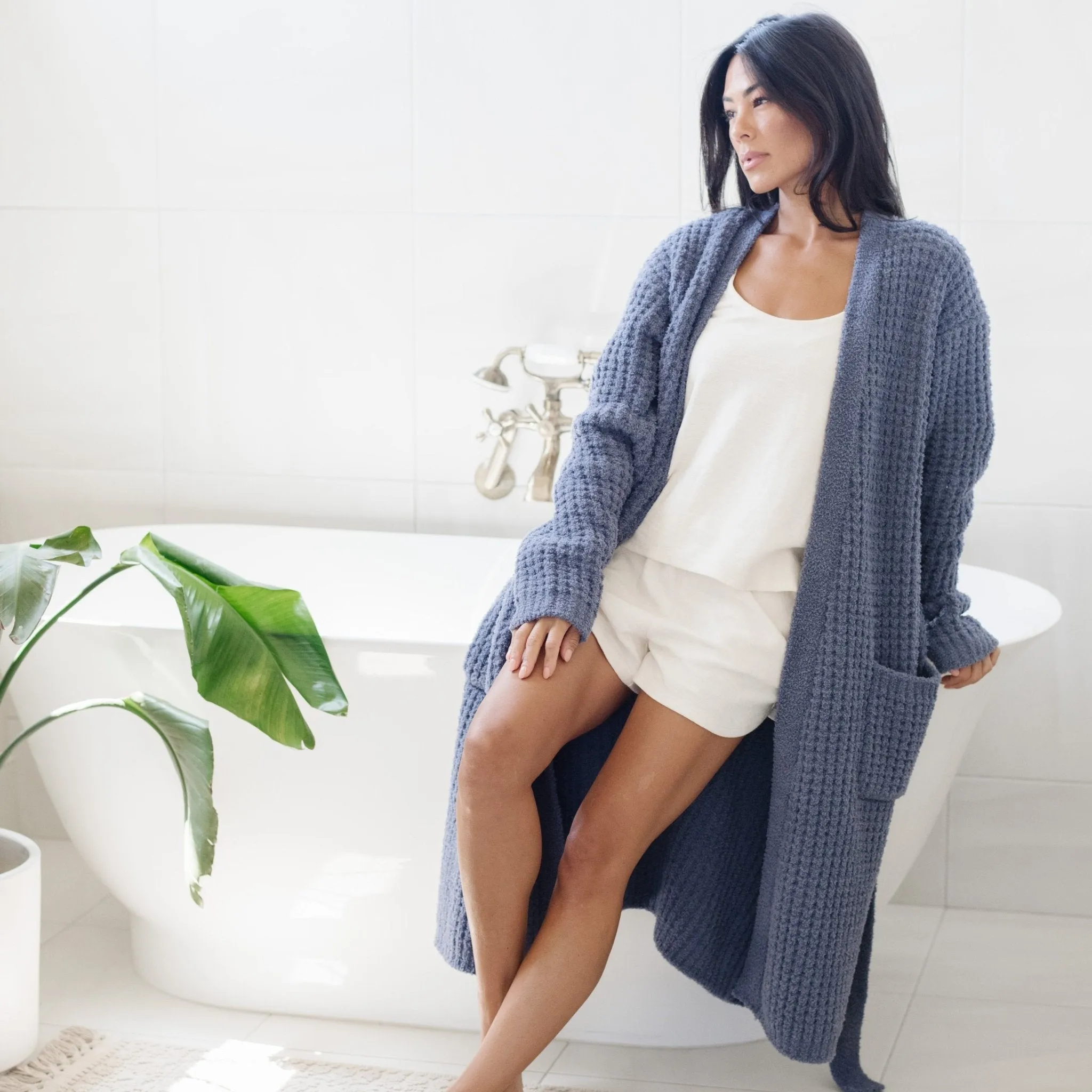 WAFFLE KNIT ROBES