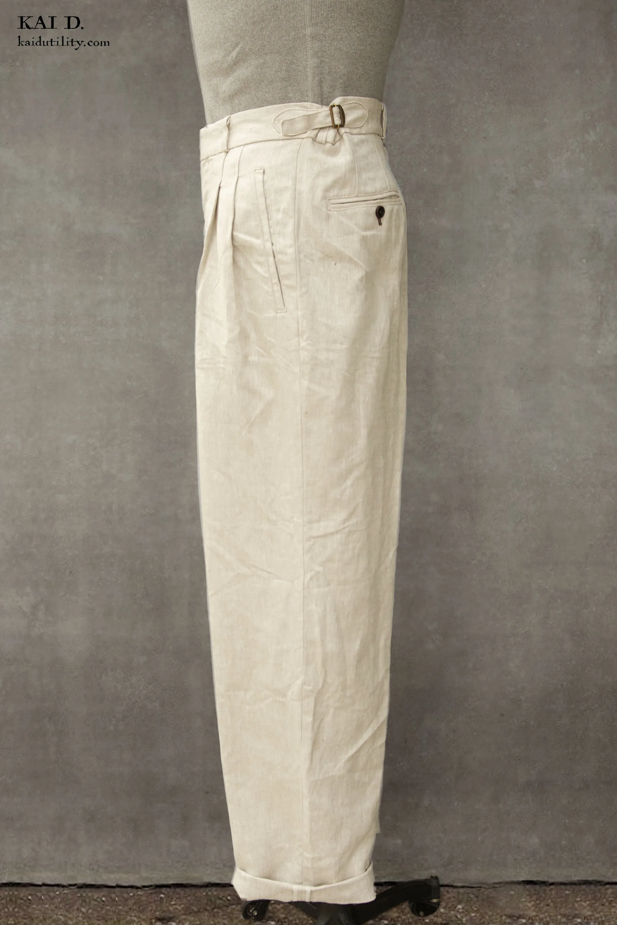 Wide Leg Matisse Pants - Oatmeal - 30