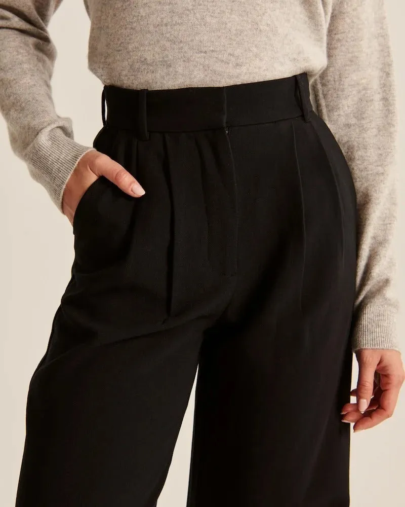 Wide-leg Tailored Pants